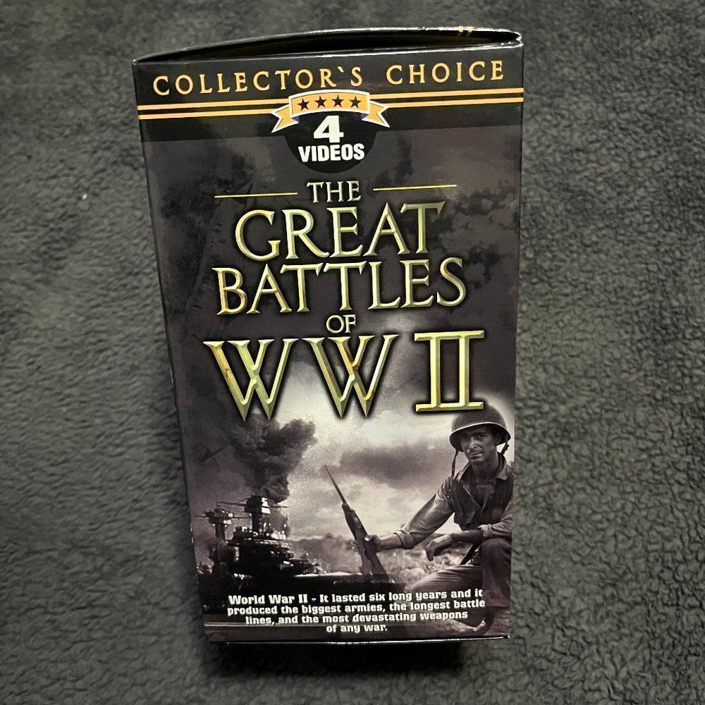 🔮 5/$25‎ Vintage Great Battles of WWII VHS Set